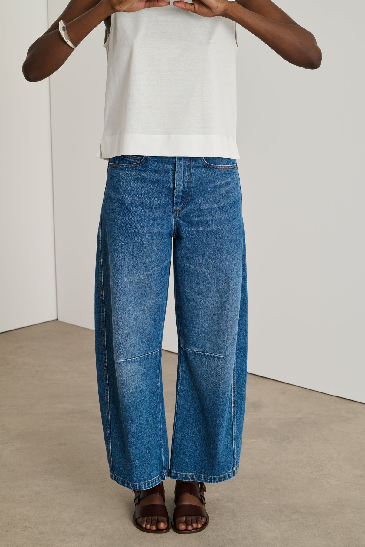 Jean Eliott - Bleu - Coton - Femme vue 3