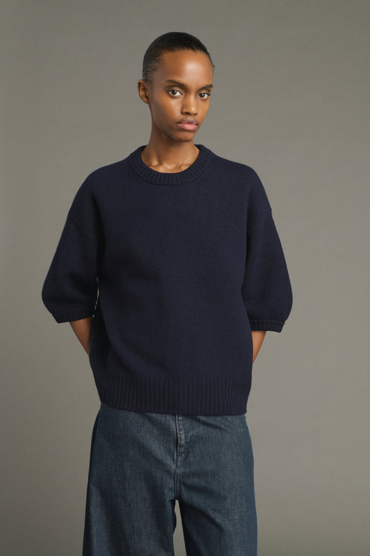 Lise Pullover - Navy - Merino Wool - Women