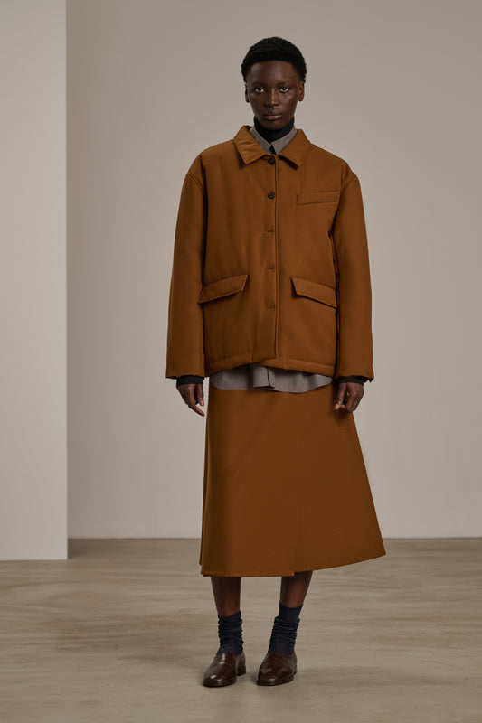 Catalogne jacket - Caramel - Wool - Women