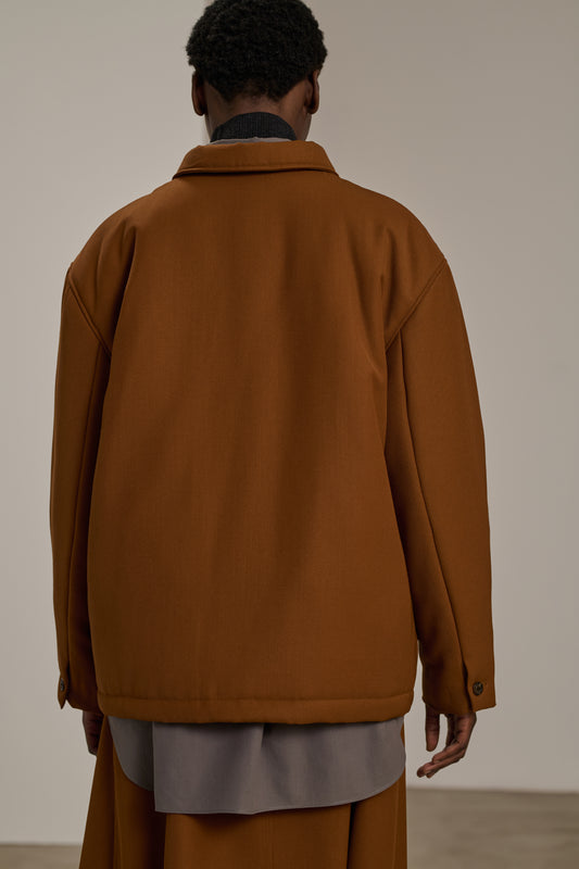 Catalogne jacket - Caramel - Wool - Women