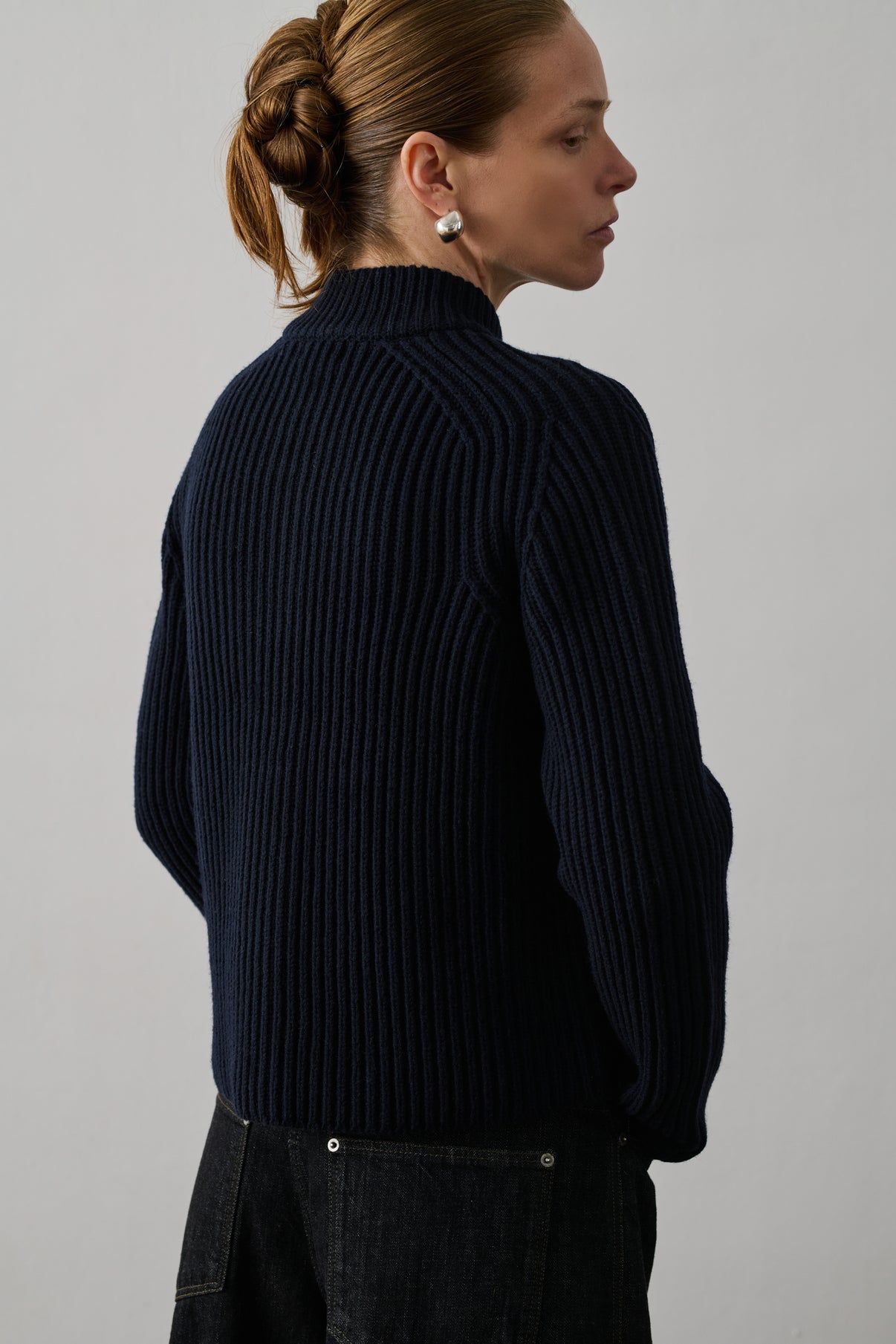 Cardigan Flaubert - Navy - Laine - Femme vue 4