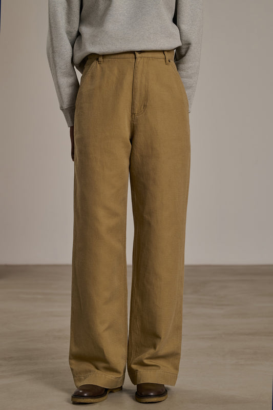 Carl Trousers - Beige - Cotton - Women