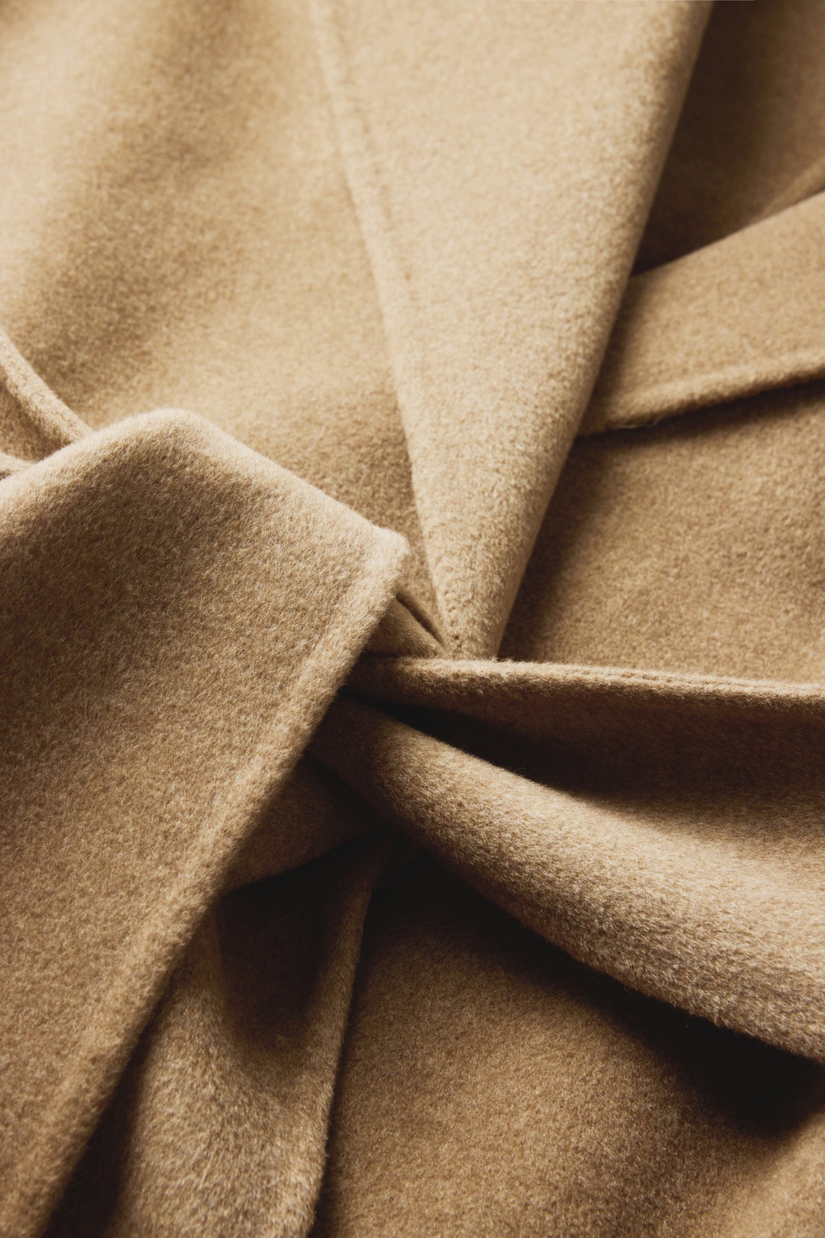 Coat Windsor - Heather Camel Double-Faced Cashmere - Soeur
