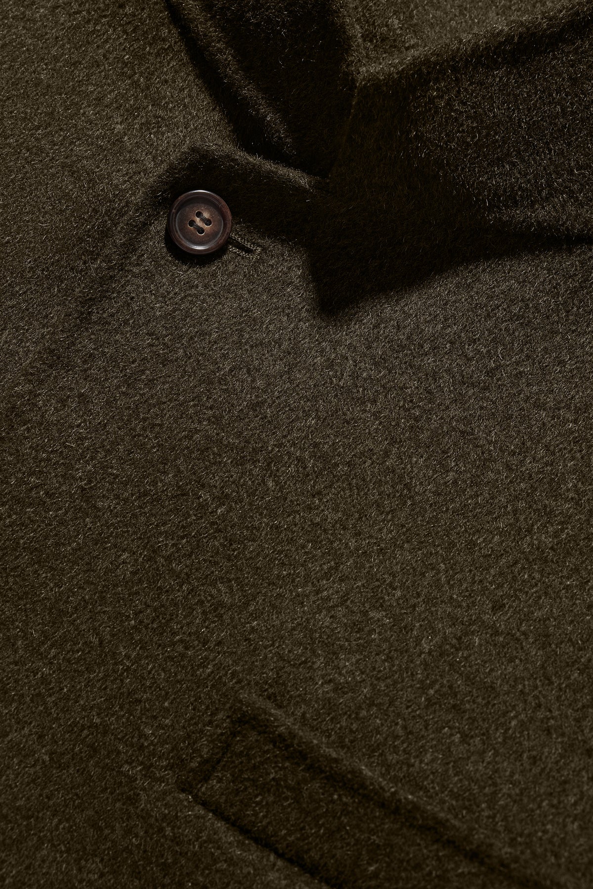 Eole jacket - Heathered Khaki - Double-Faced Fabric - Men