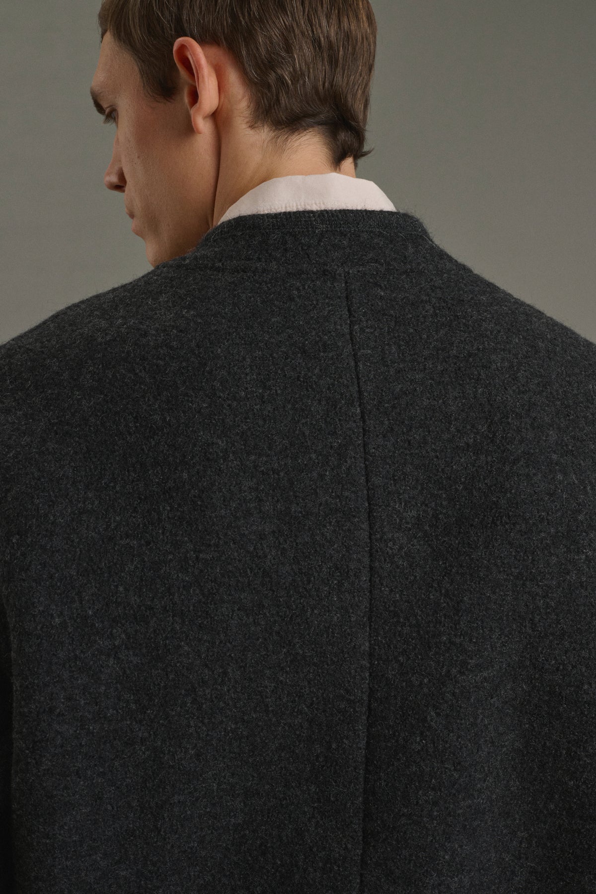 Aliocha jacket - Charcoal Grey - Wool - Men