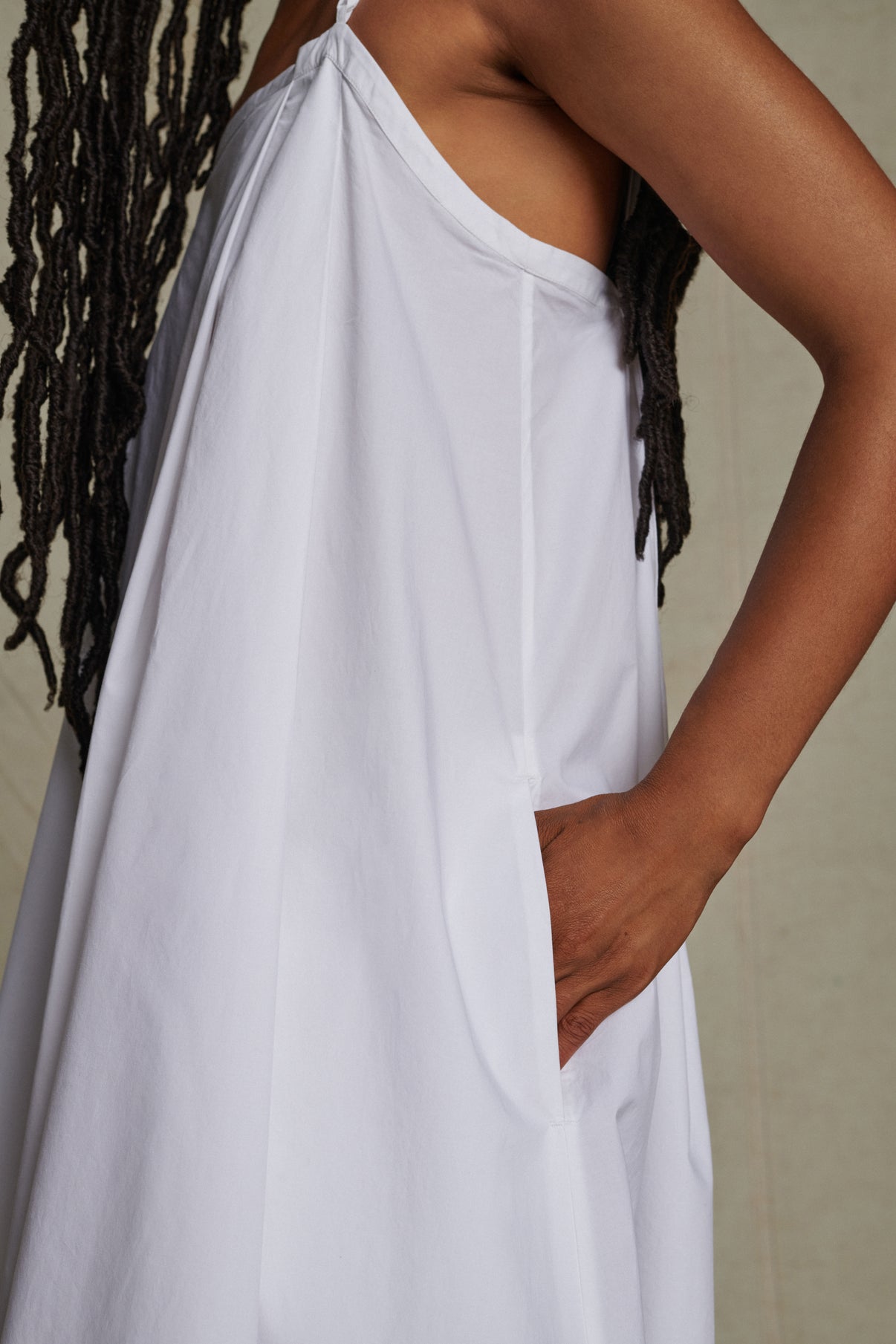 Robe Avignon - Blanc - Coton - Femme vue 4