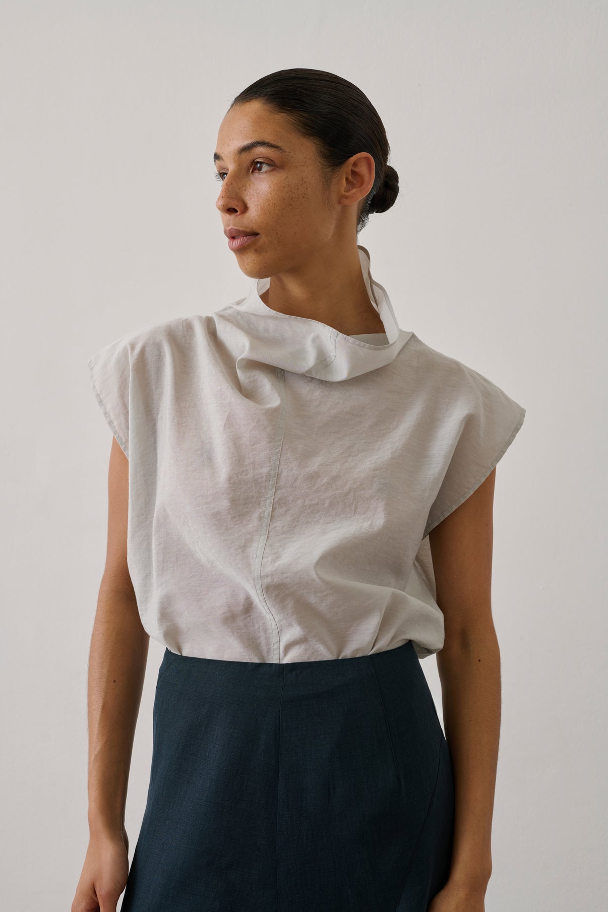 Blouse Izumi - Gris Clair - Femme vue 3