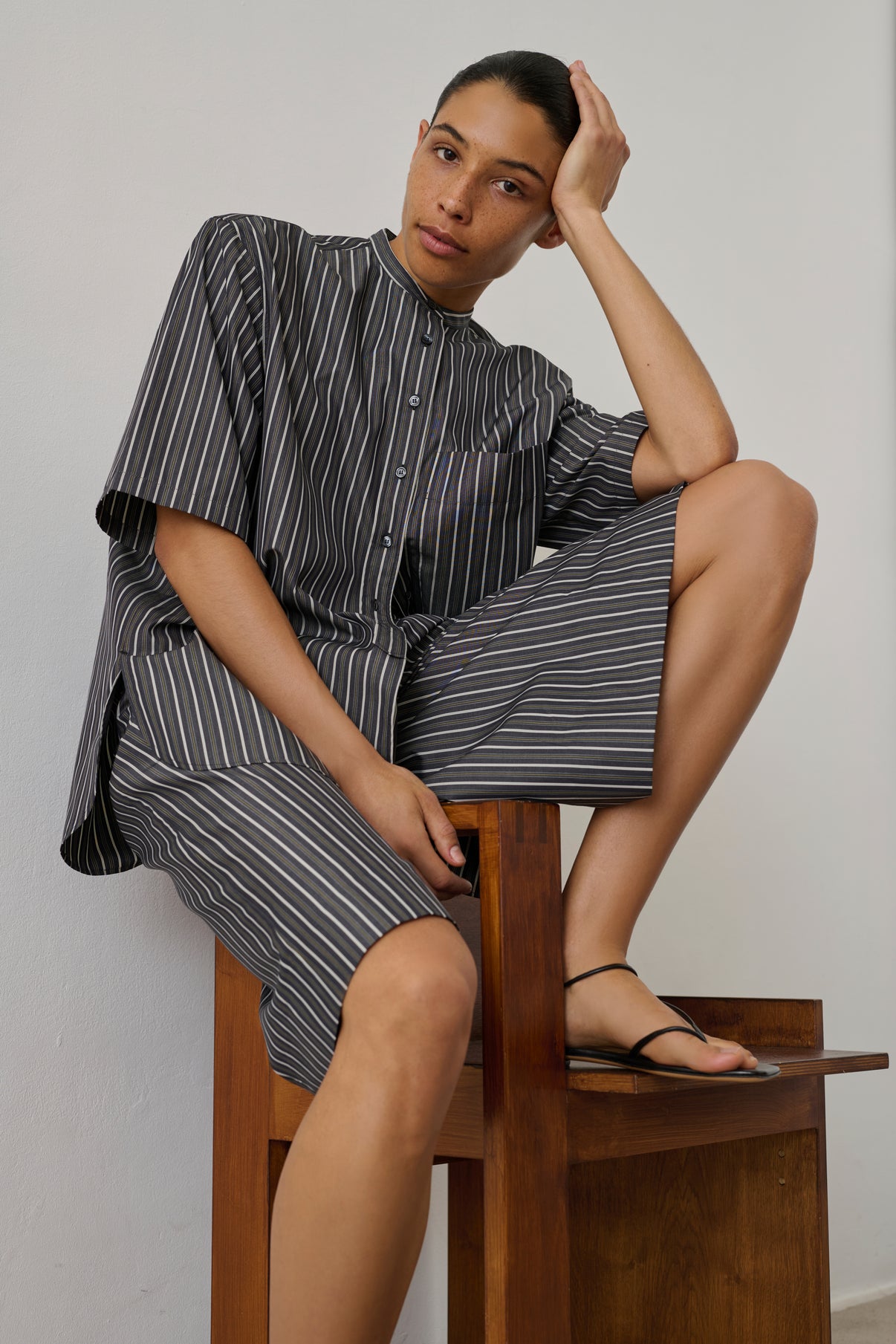 Chemise Hannah - Noir/Cardamome - Coton - Femme vue 5