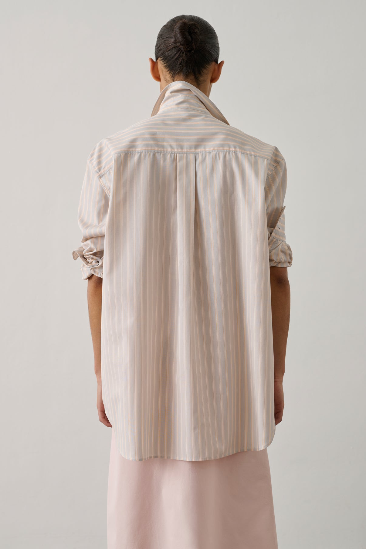 Shirt Carlotta - Orange/Grey - Cotton - Women vue 3