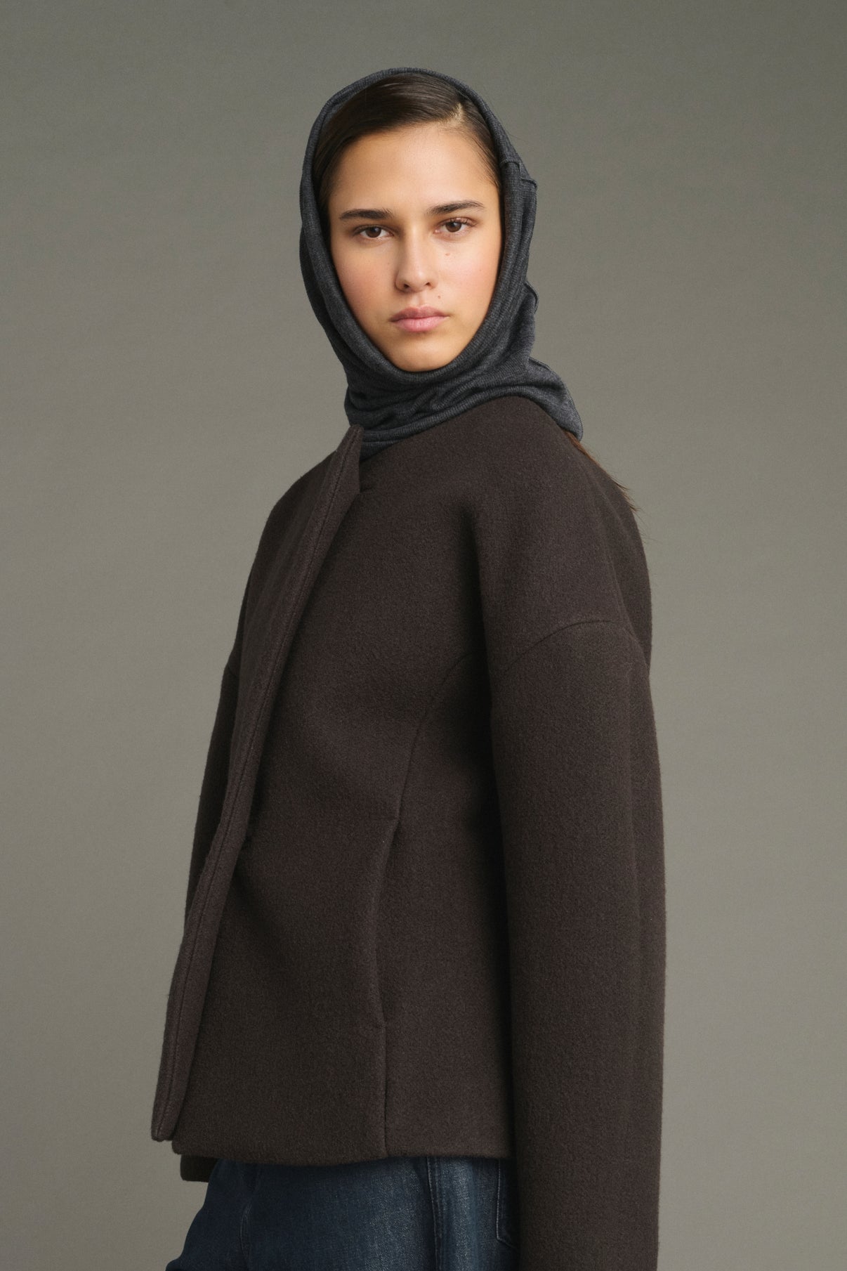 Jacket France - Ebony Green - Cotton - Women vue 3