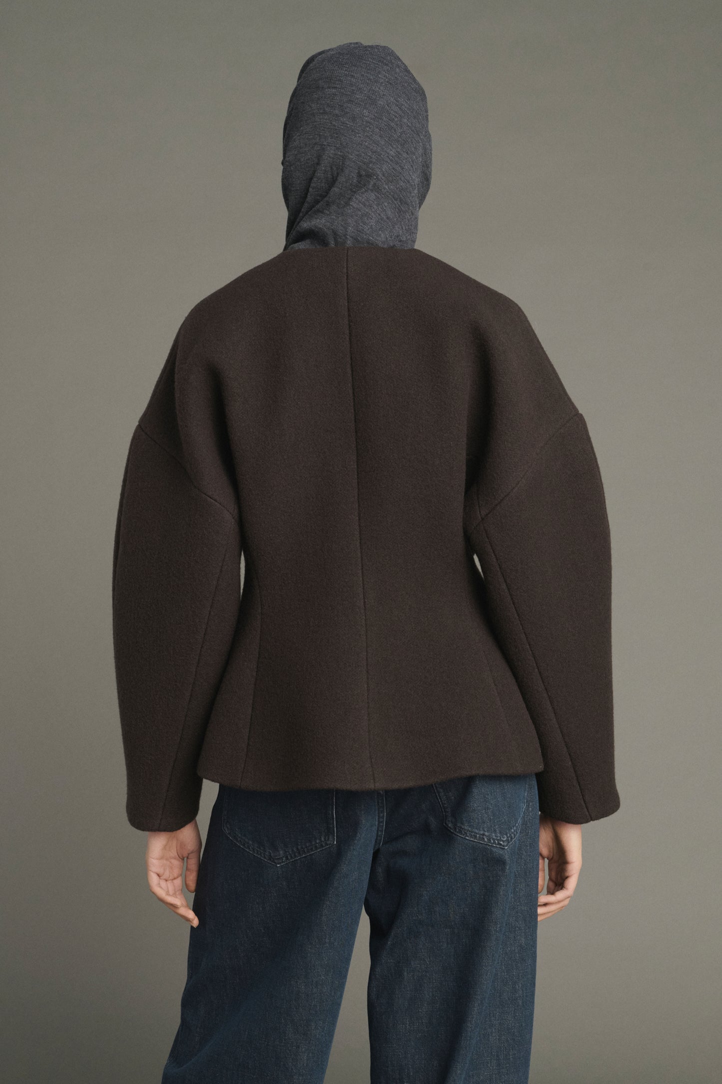 France Jacket - Ebony Green - Cotton - Women