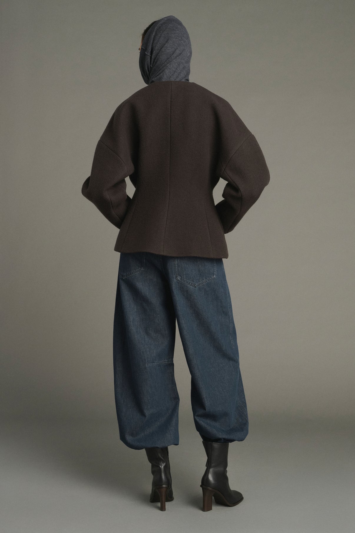 France Jacket - Ebony Green - Cotton - Women vue 2