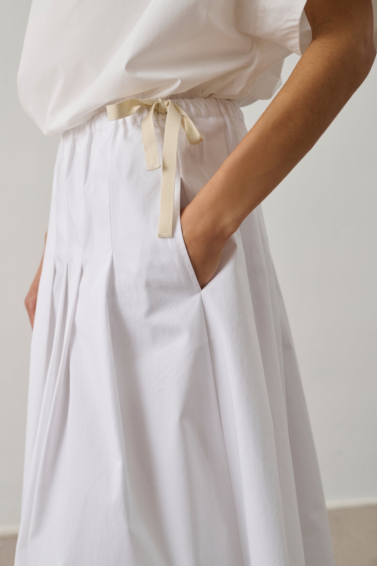 Jupe Amalia - Blanc Cassé - Coton - Femme vue 4