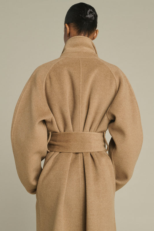 Harvard coat - Camel Marl - Wool - Women