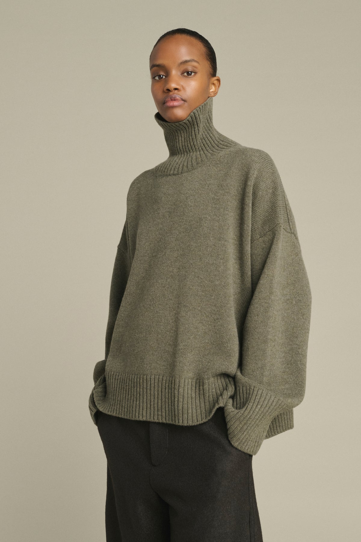 William Pullover - Grey Marl - Merino Wool - Women vue 3