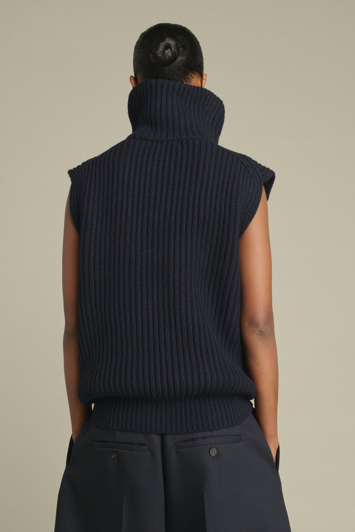 Kristen Jacket - Navy - Merino Wool - Women vue 2