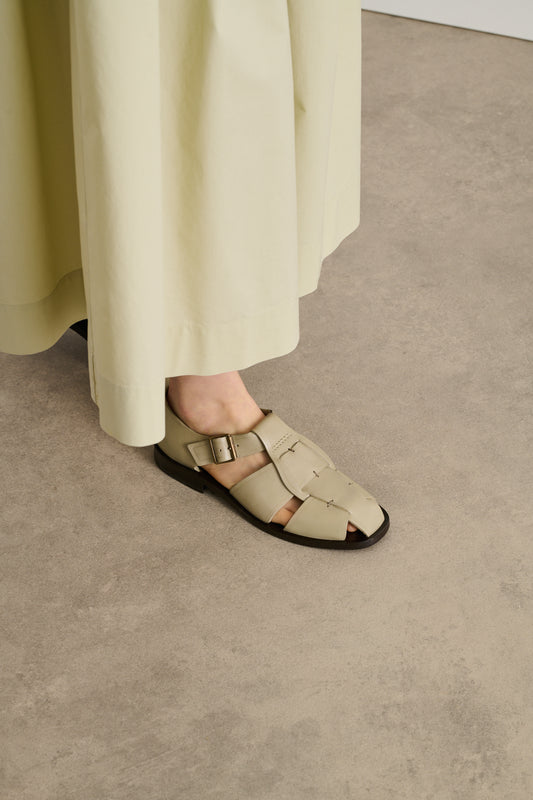 Sandales Velika - Grès - Cuir - Femme