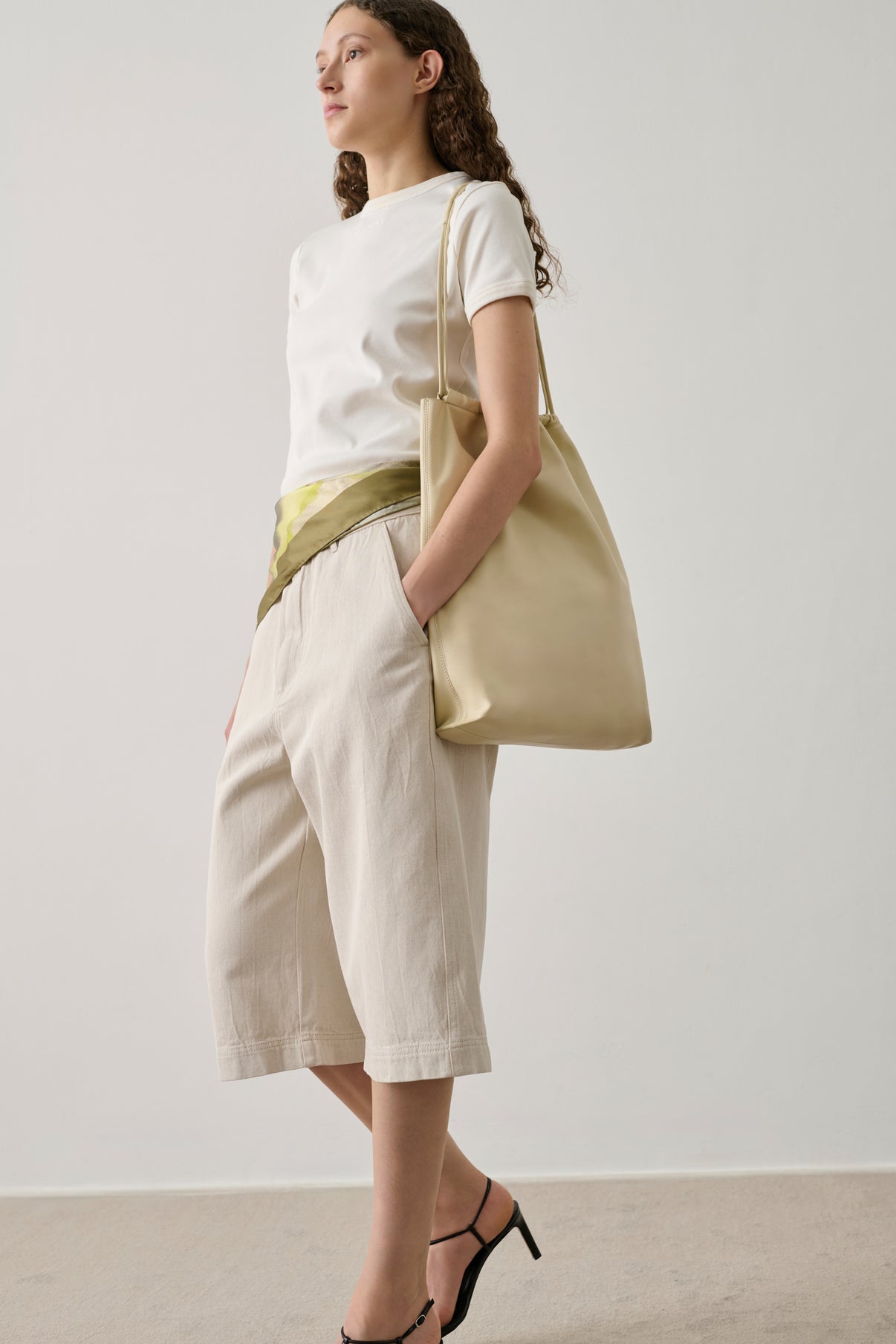 Bermuda Francis - Blanc Grès - Coton - Femme vue 1
