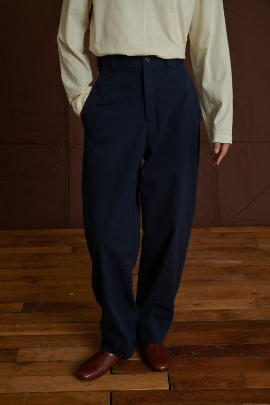 Pantalon Alouette - Navy - Coton - Femme