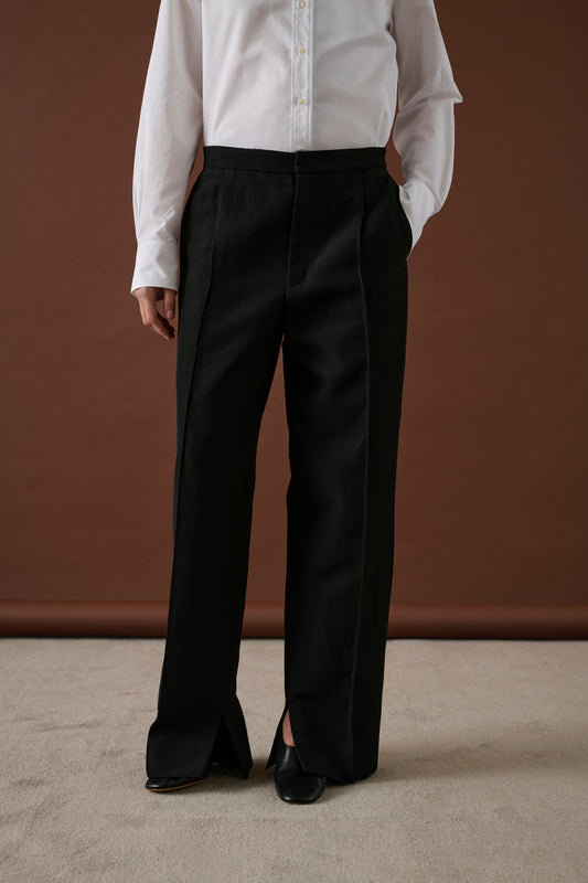 Pantalon Erik - Noir - Lin - Femme