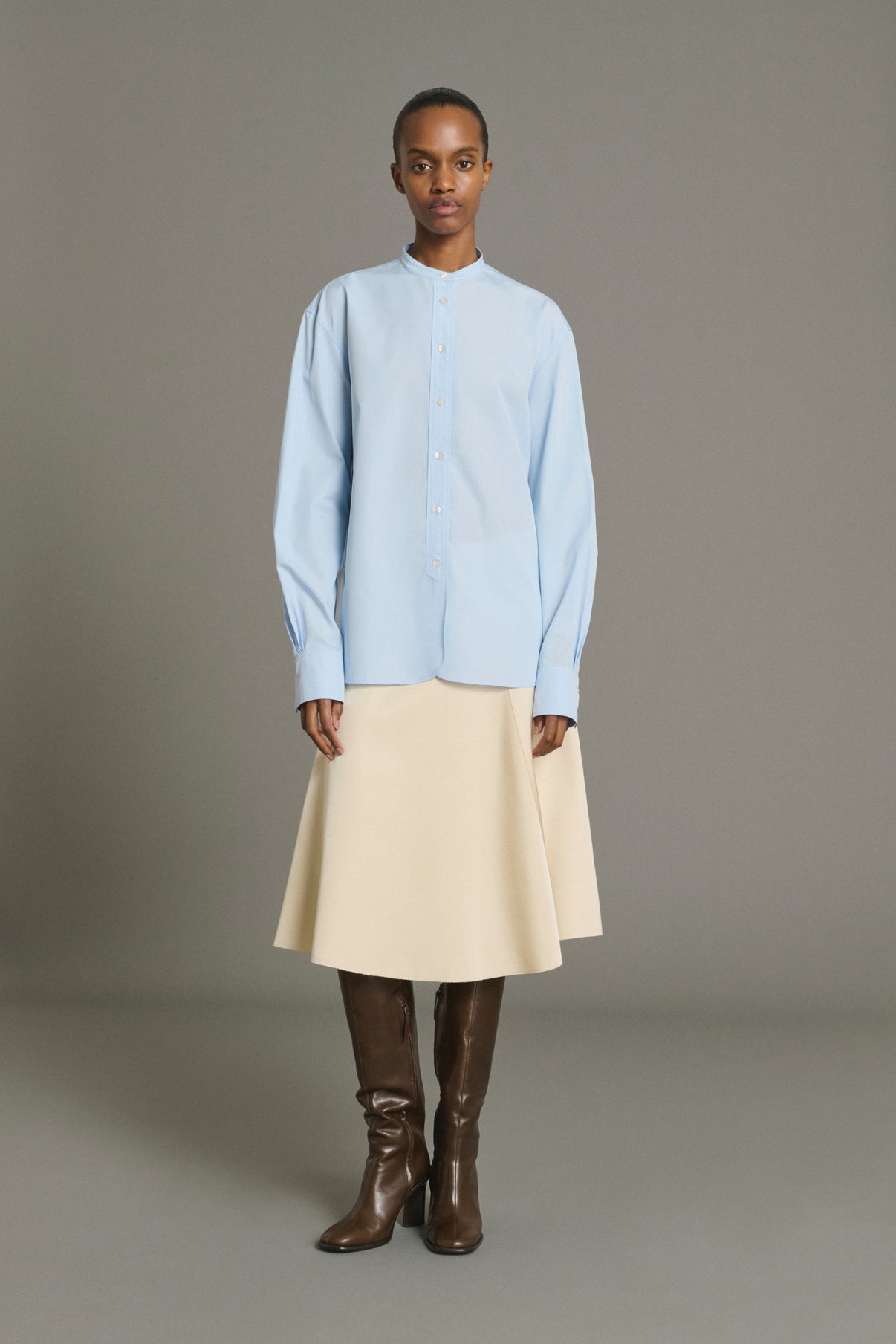 Bermudes Shirt - Sky Blue Organic Poplin Women - Soeur vue 5