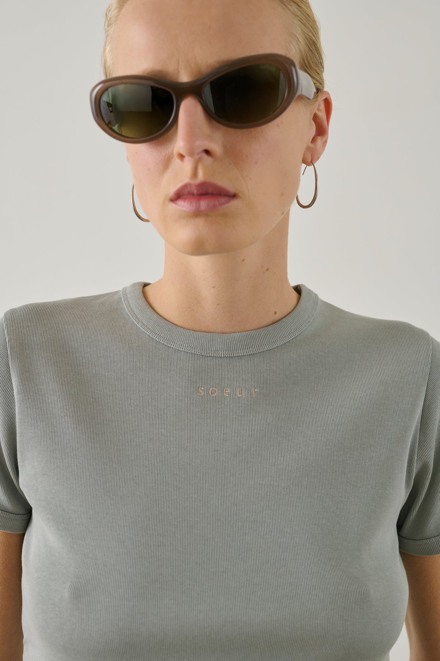 Tee-Shirt Aristide - Bleu Glacé - Coton - Femme