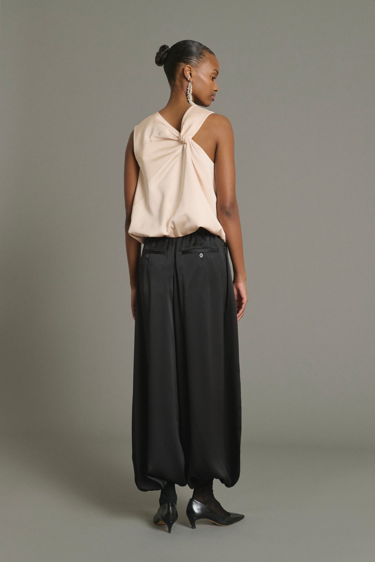 Leopold trousers - Black - Silk - Women