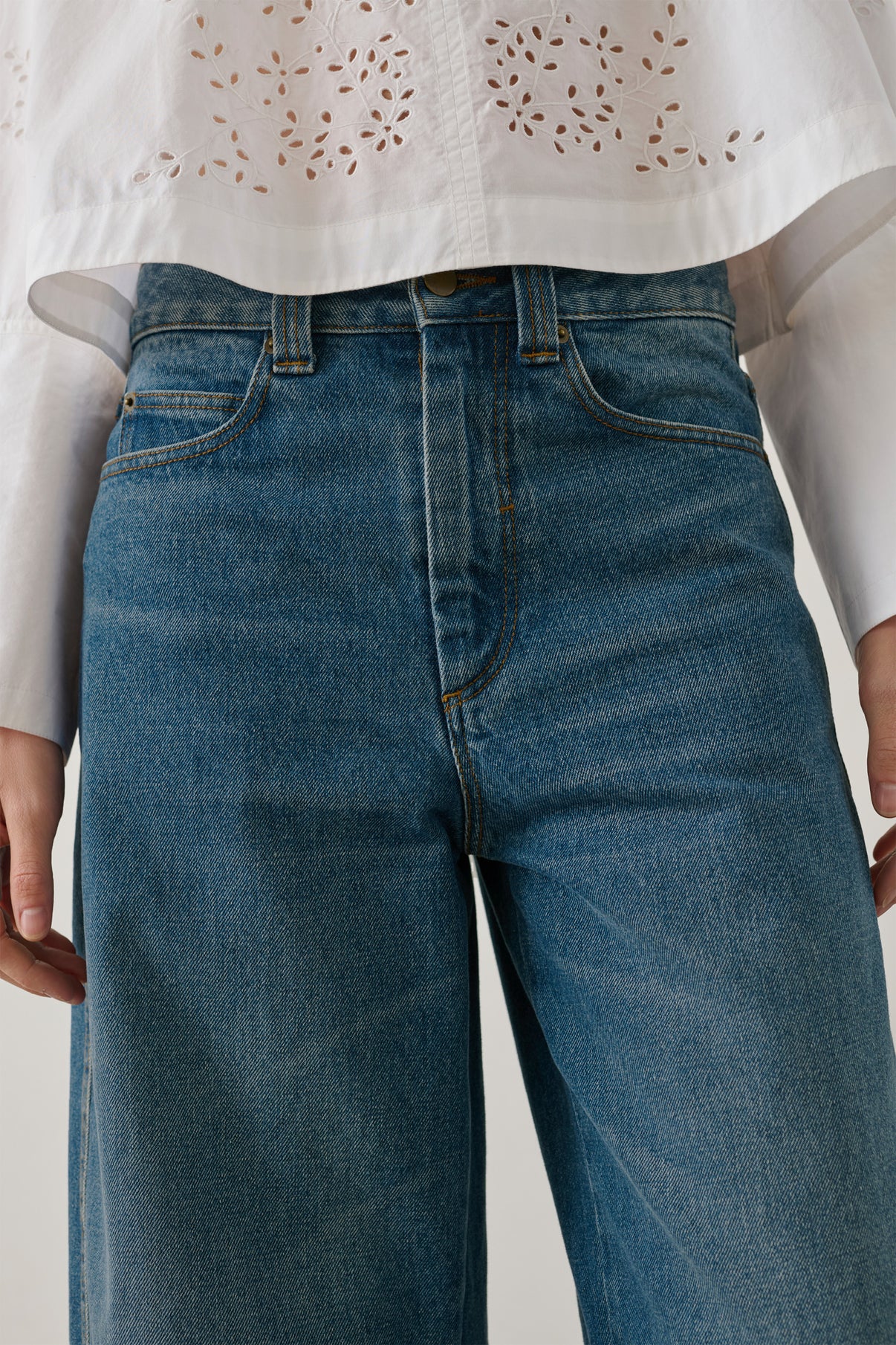 Eliott jeans - Blue - Cotton - Women vue 5