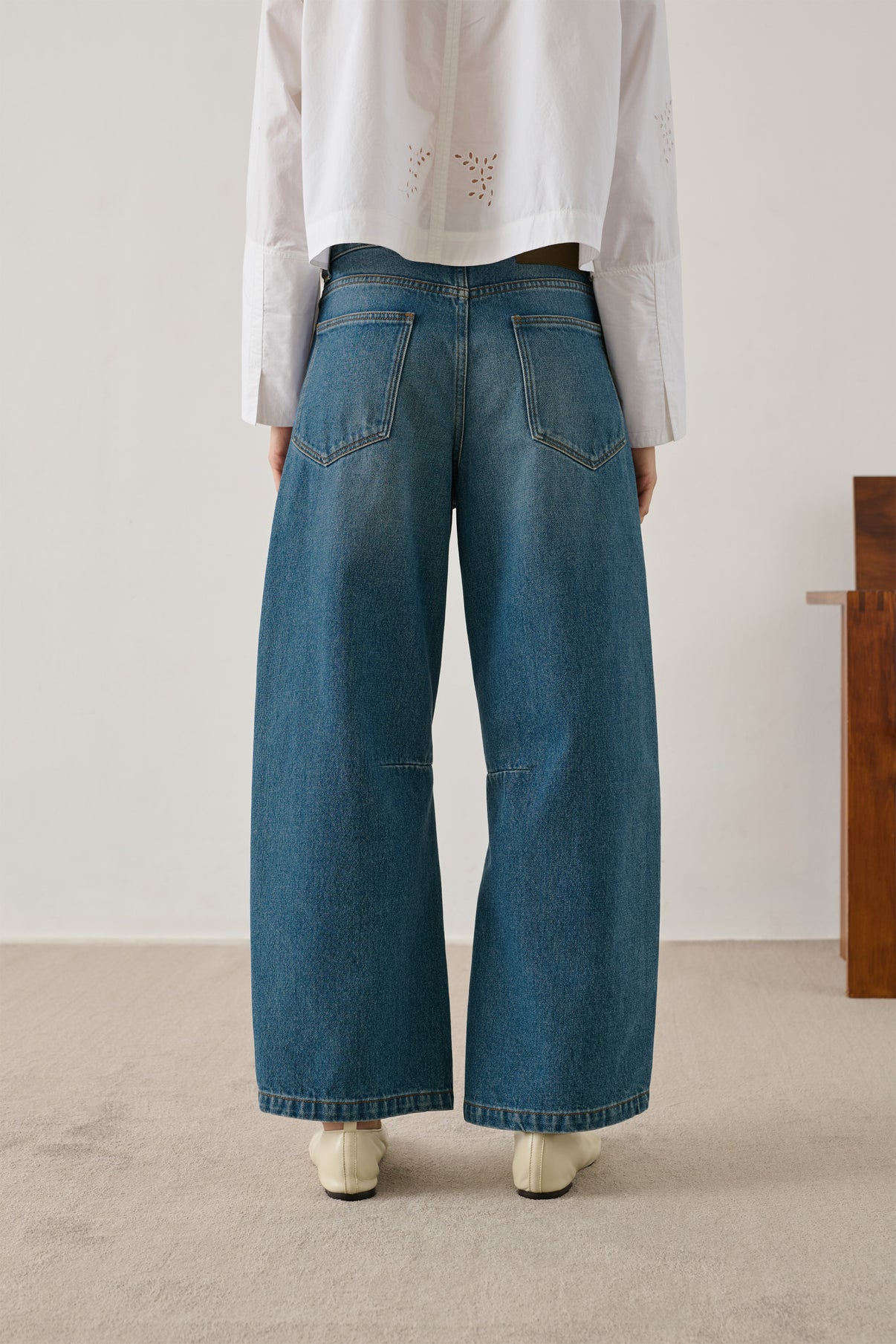 Eliott jeans - Blue - Cotton - Women vue 4