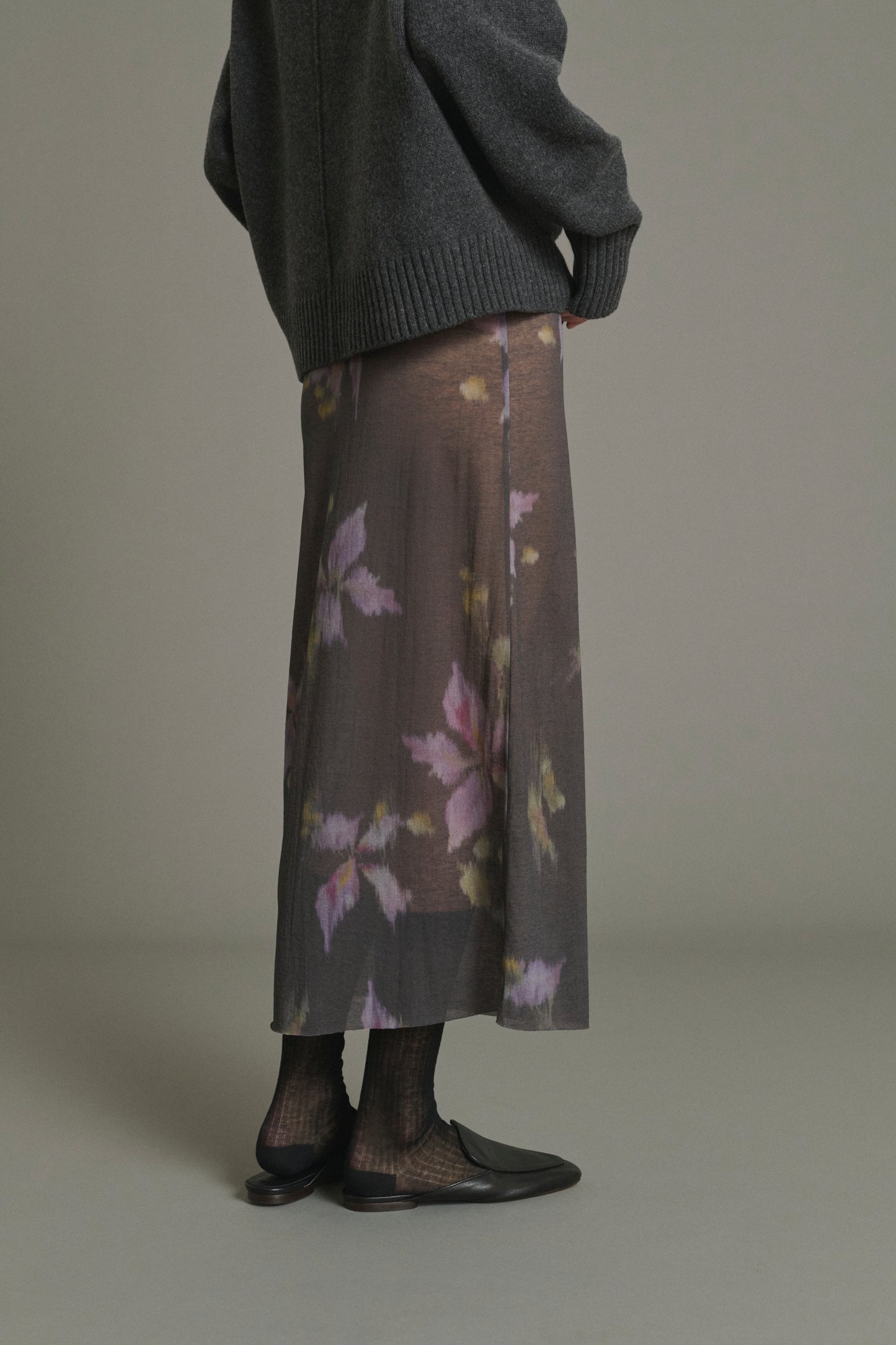 Skirt Bahia - Anthracite/Violet - Cotton - Women