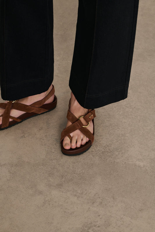 Sandales Mexico - Rouille - Cuir - Femme