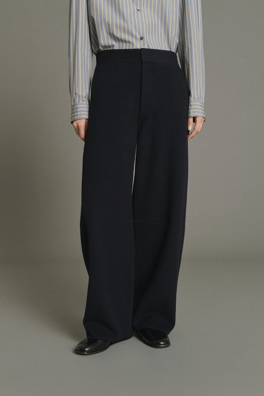 Hawk Trousers - Deep Navy - Wool - Women
