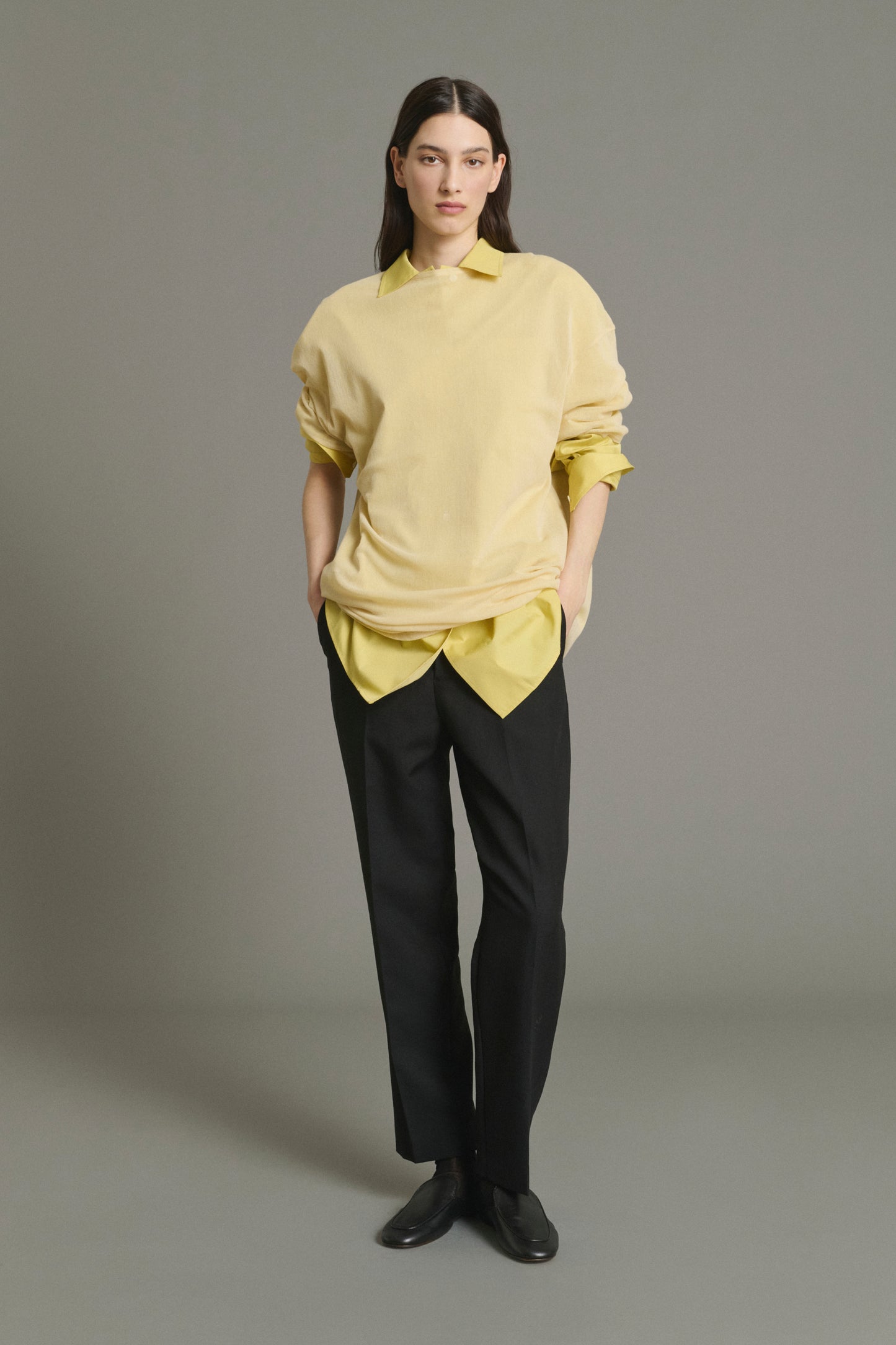 Trousers Gabriel - Black Wool Cigarette Women's - Soeur