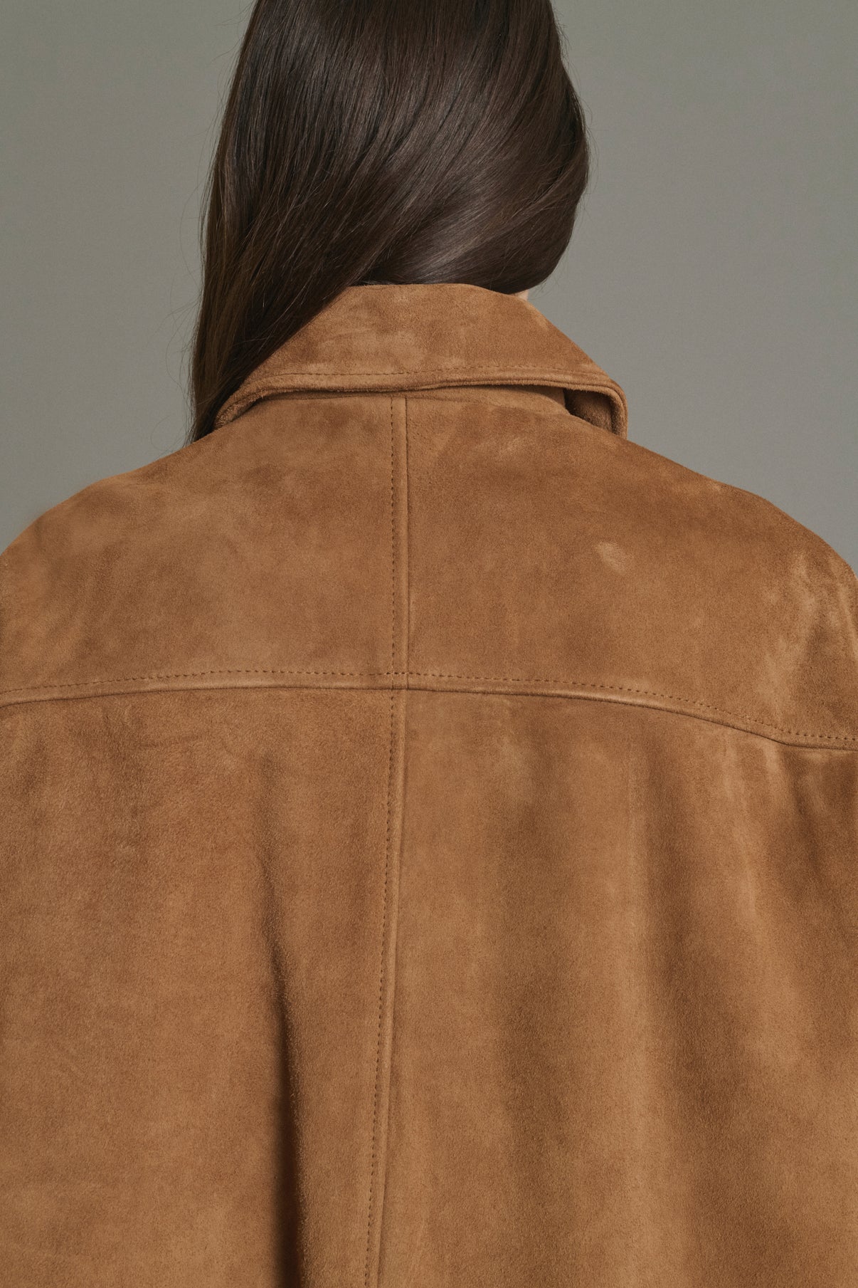 Jacket Vincenzo - Natural Split Leather Women - Soeur vue 5