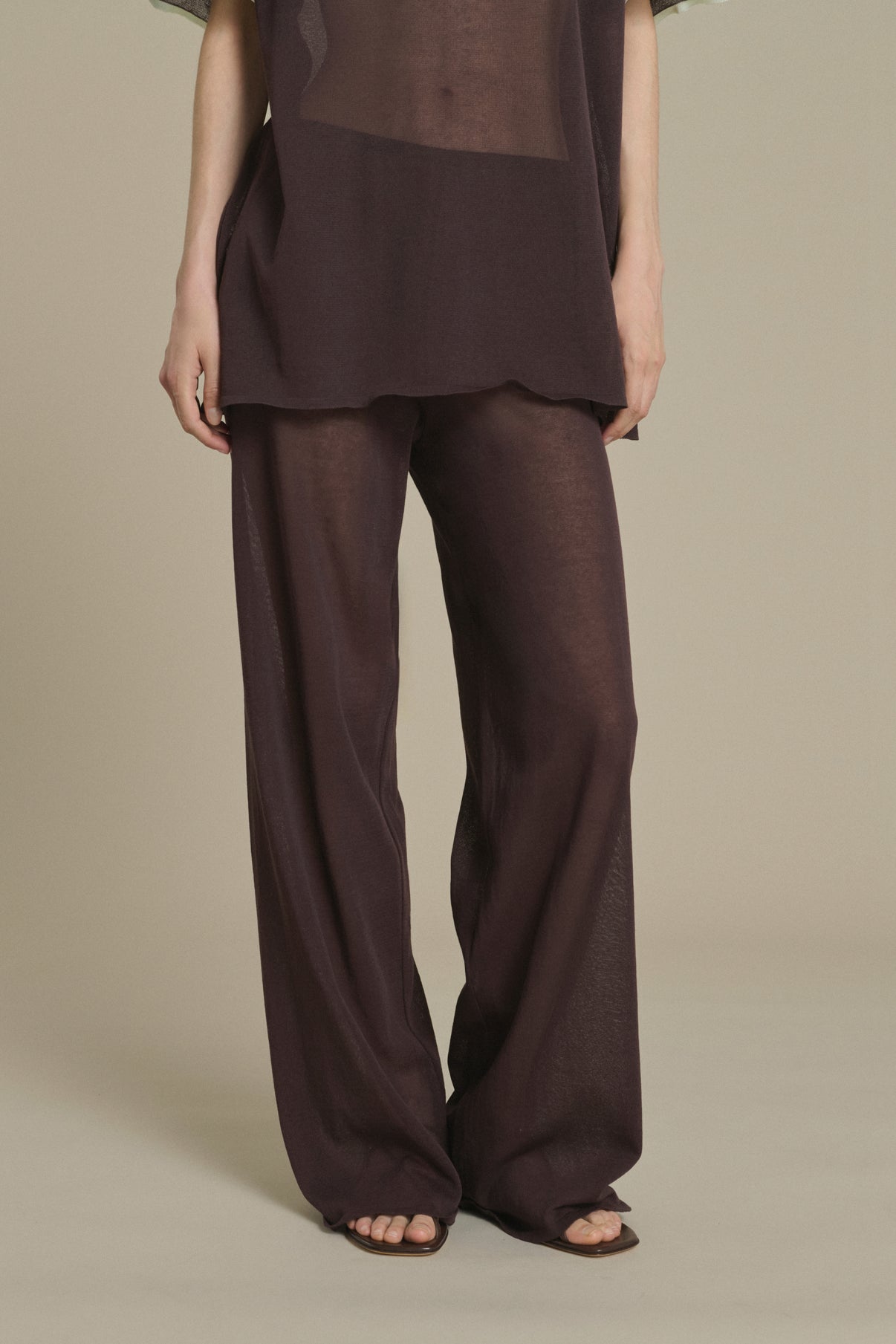 Pantalon Nico chocolat en maille Soeur & TL180 - Soeur vue 3