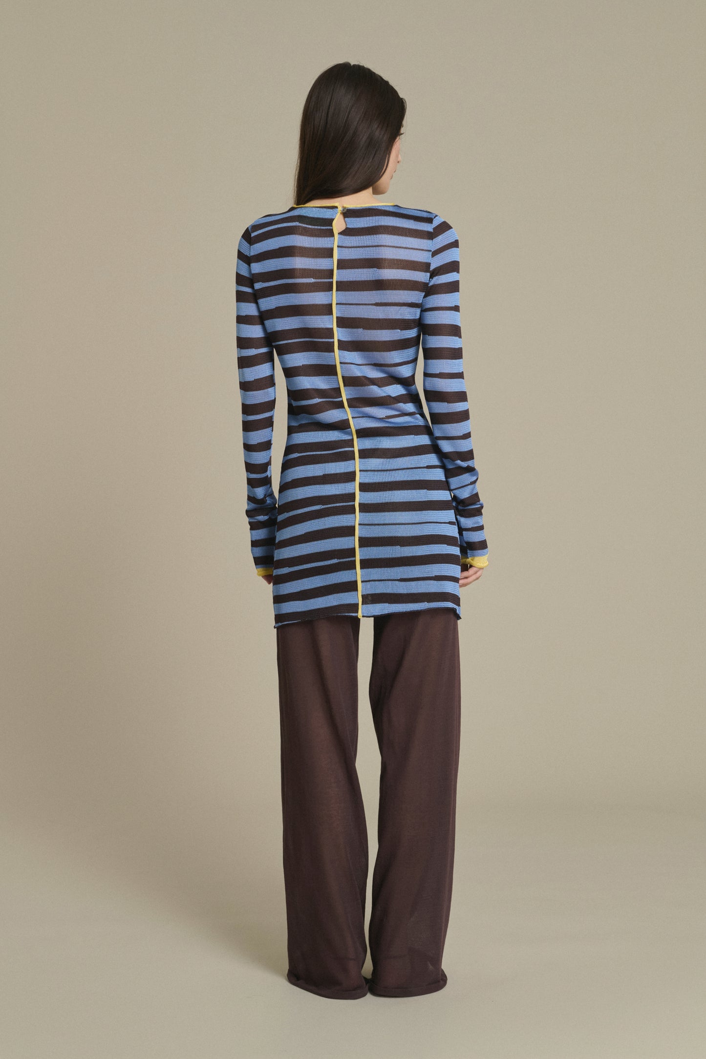 Robe Momo mini rayée moka et bleu ciel Soeur & TL180 - Soeur