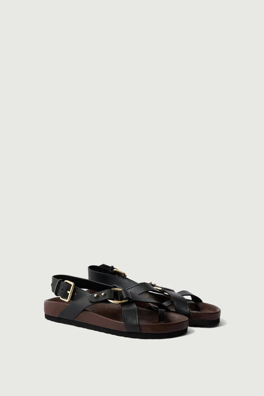 MEXICO BLACK SANDALS