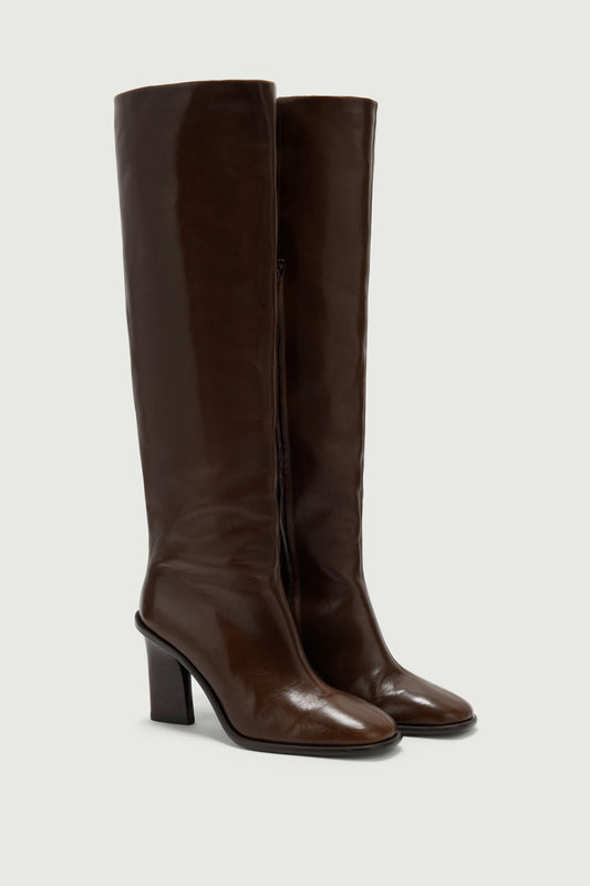 Livia Boots - Dark Brown - Leather - Women