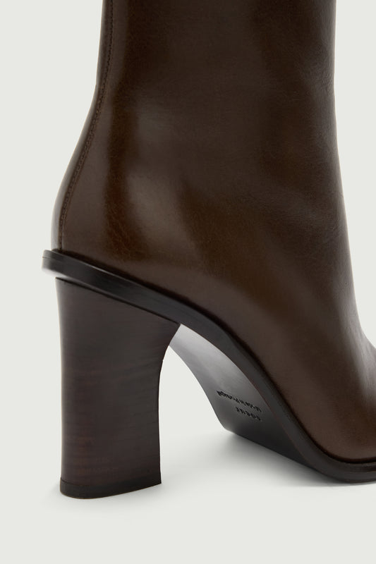 Lollie Ankle Boots - Dark Brown - Leather - Women