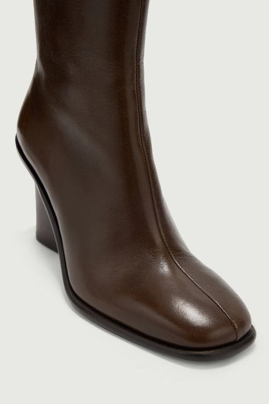 Lollie Ankle Boots - Dark Brown - Leather - Women