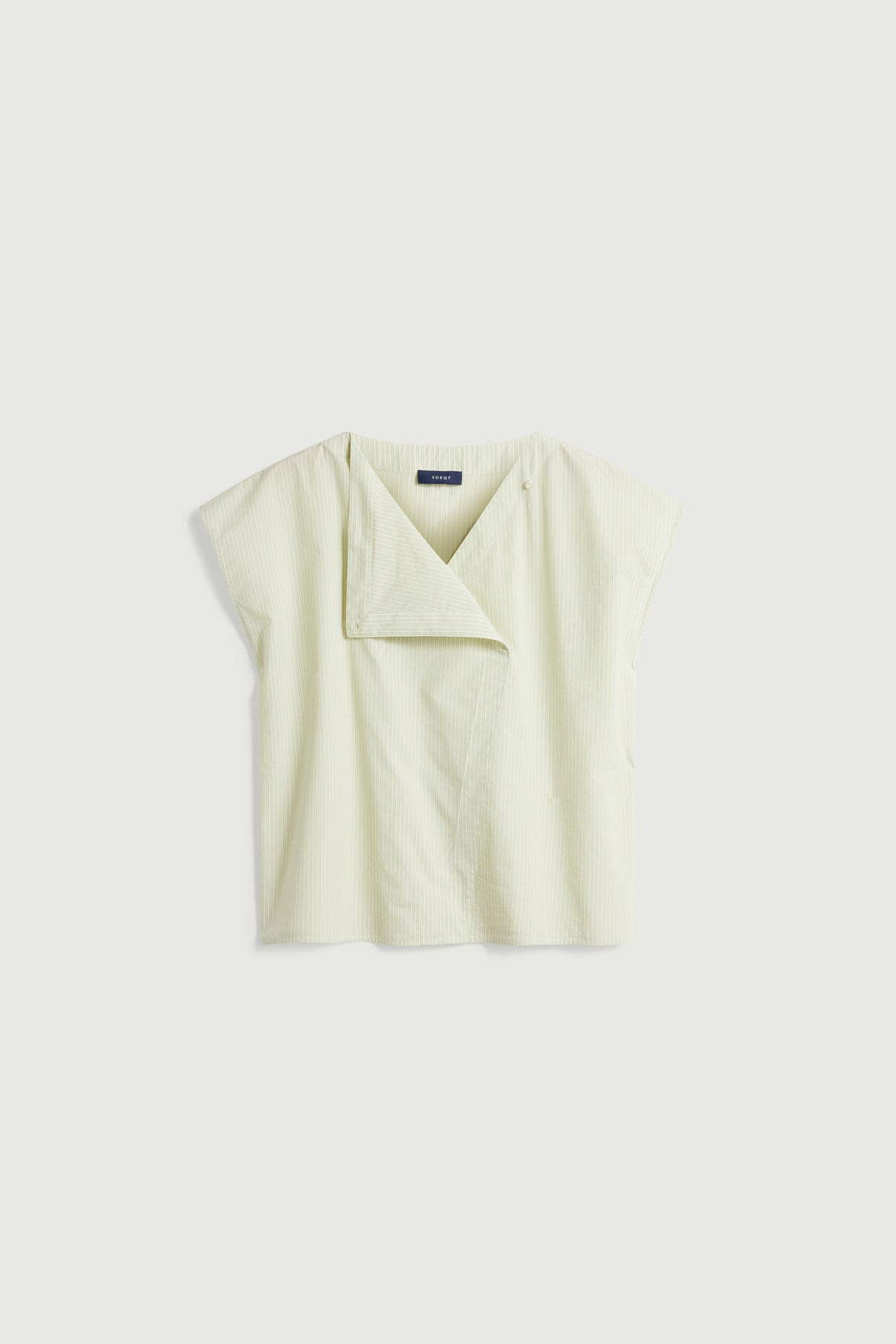 Blouse Lorena - Green/Ecru - Cotton - Women vue 7
