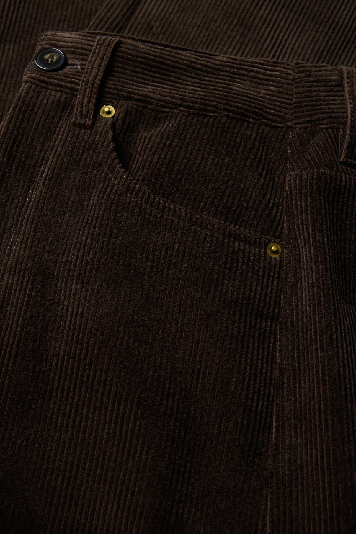 Gunther Trousers - Dark Brown - Cotton - Women vue 6