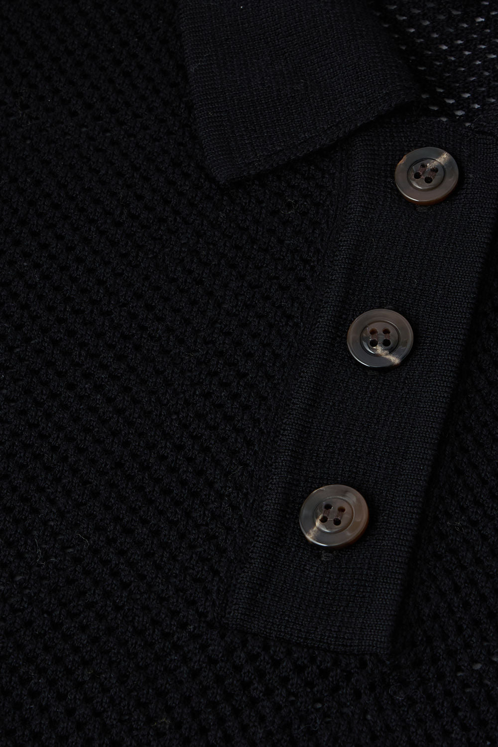 Polo Harvey - Noir - Laine mérinos - Femme vue 5