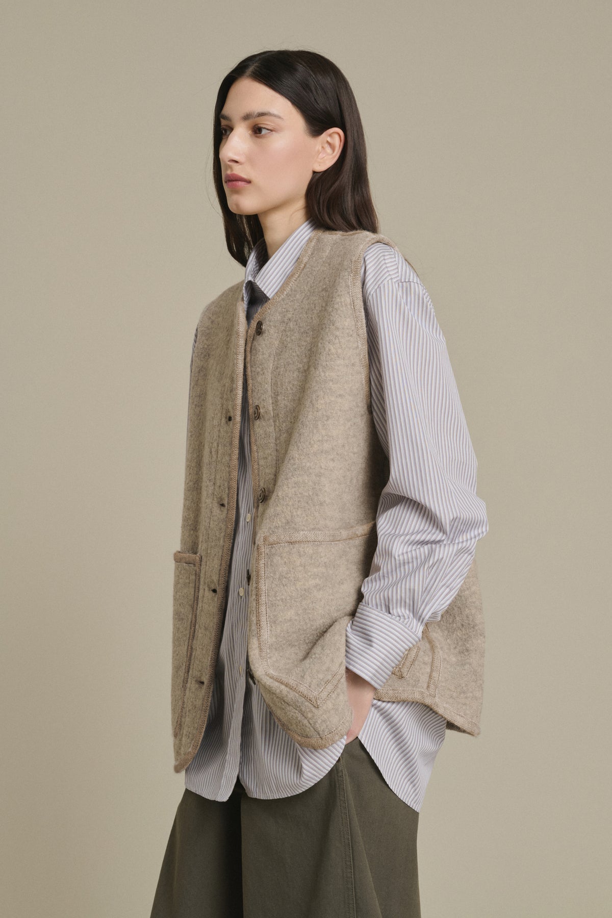 JACKET CHICAGO BEIGE/GREY vue 1