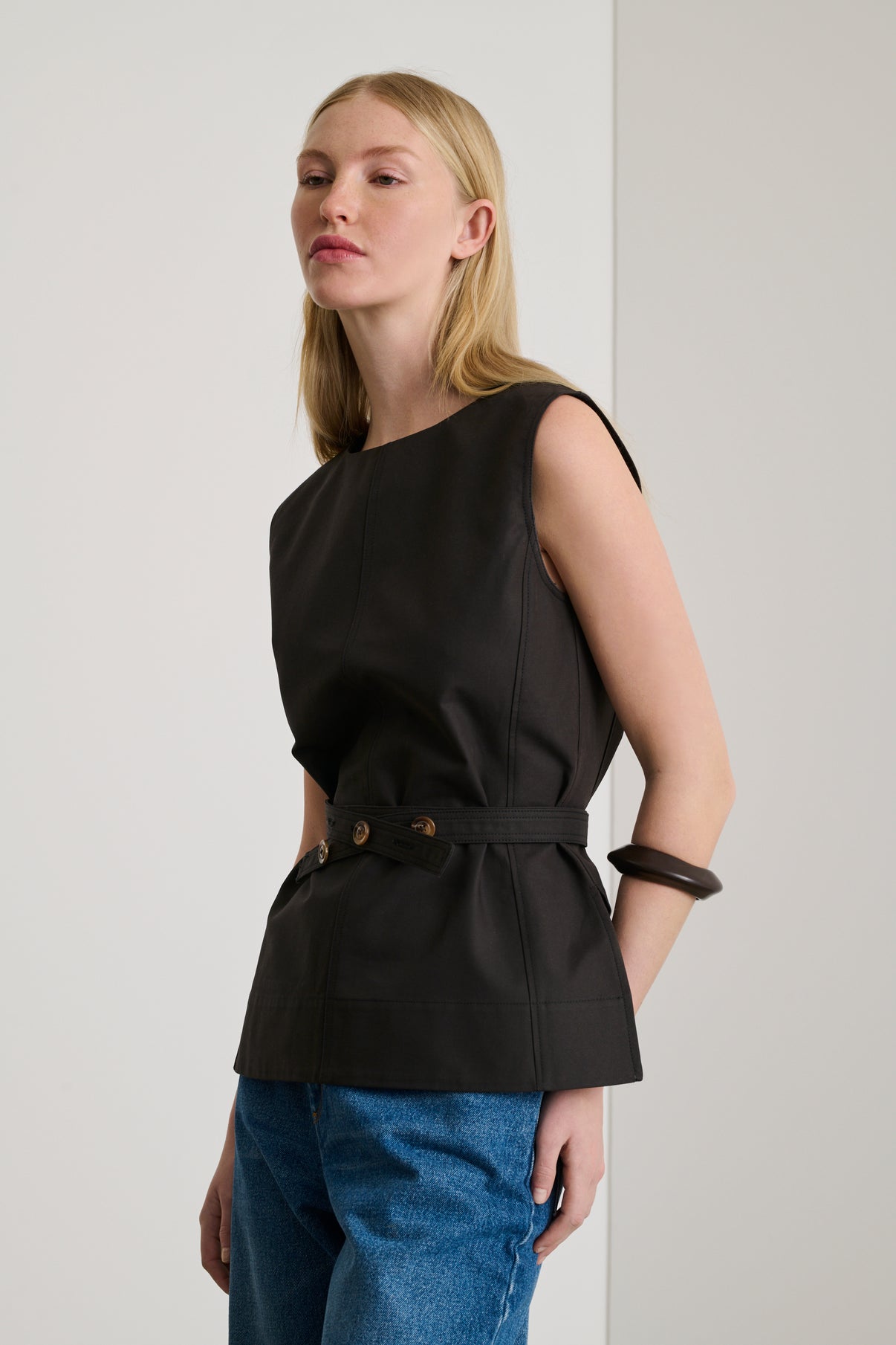 Top Chance - Charbon - Coton - Femme vue 2