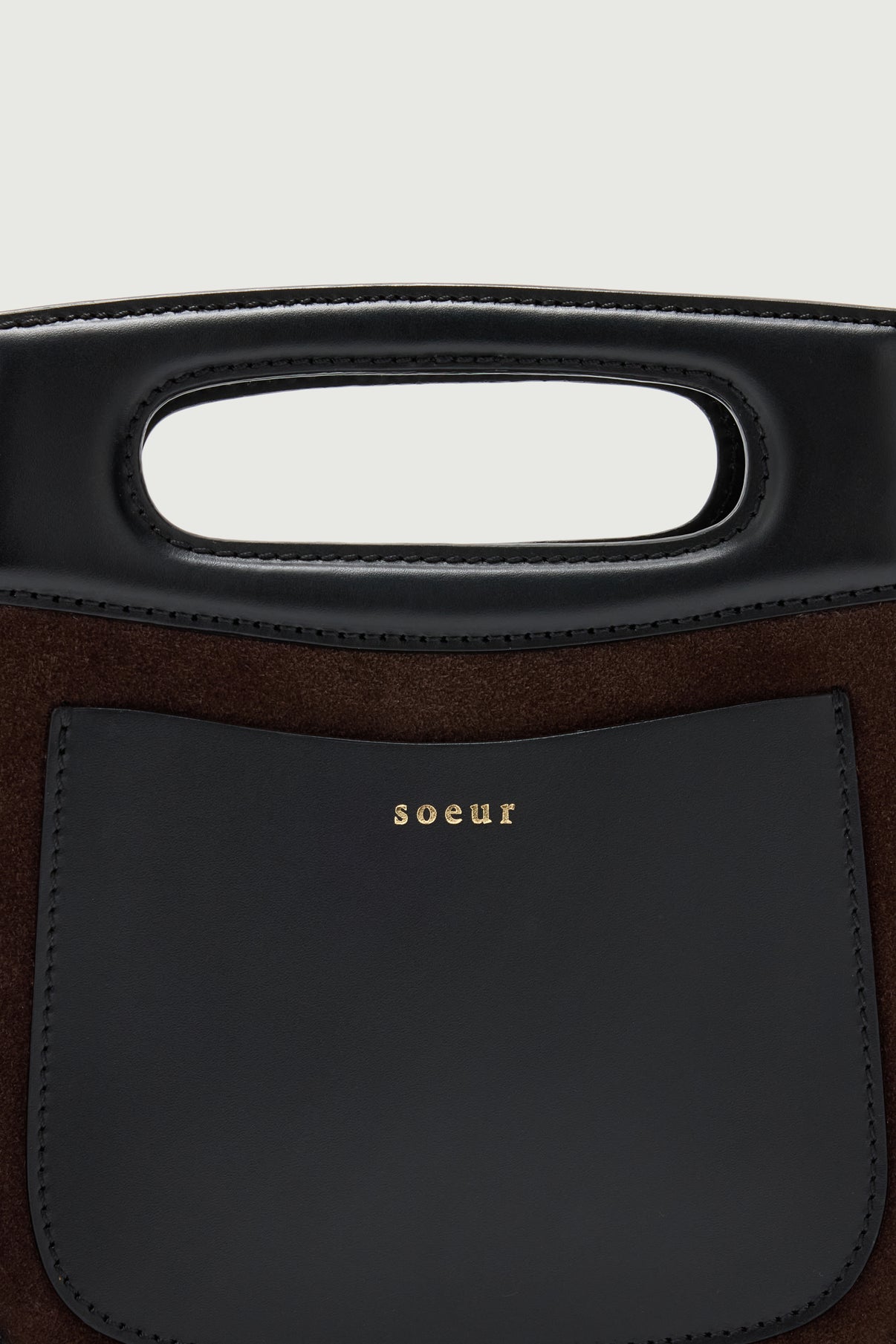 Cheri Mini bag - Dark Brown - Leather - Women vue 3